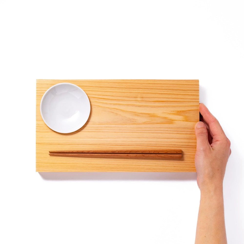 Hinoki fa szusitányér-készlet - Image 3
