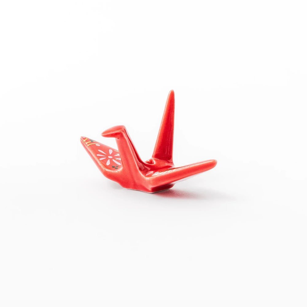 Red Origami Crane Incense Holder - Image 3