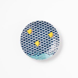 Partimadár- és hullámmintás szószos tálka
