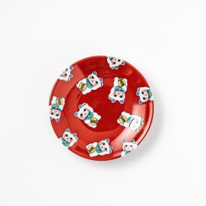 Maneki neko szerencsemacskás szószos tálka