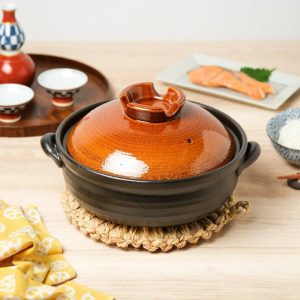 Rusztikus mázas donabe 2–3 főre – indukcióhoz is