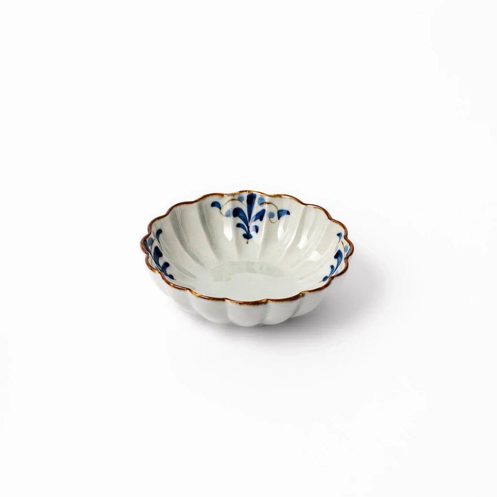 Floral Leaves Chrysanthemum Dessert Bowl