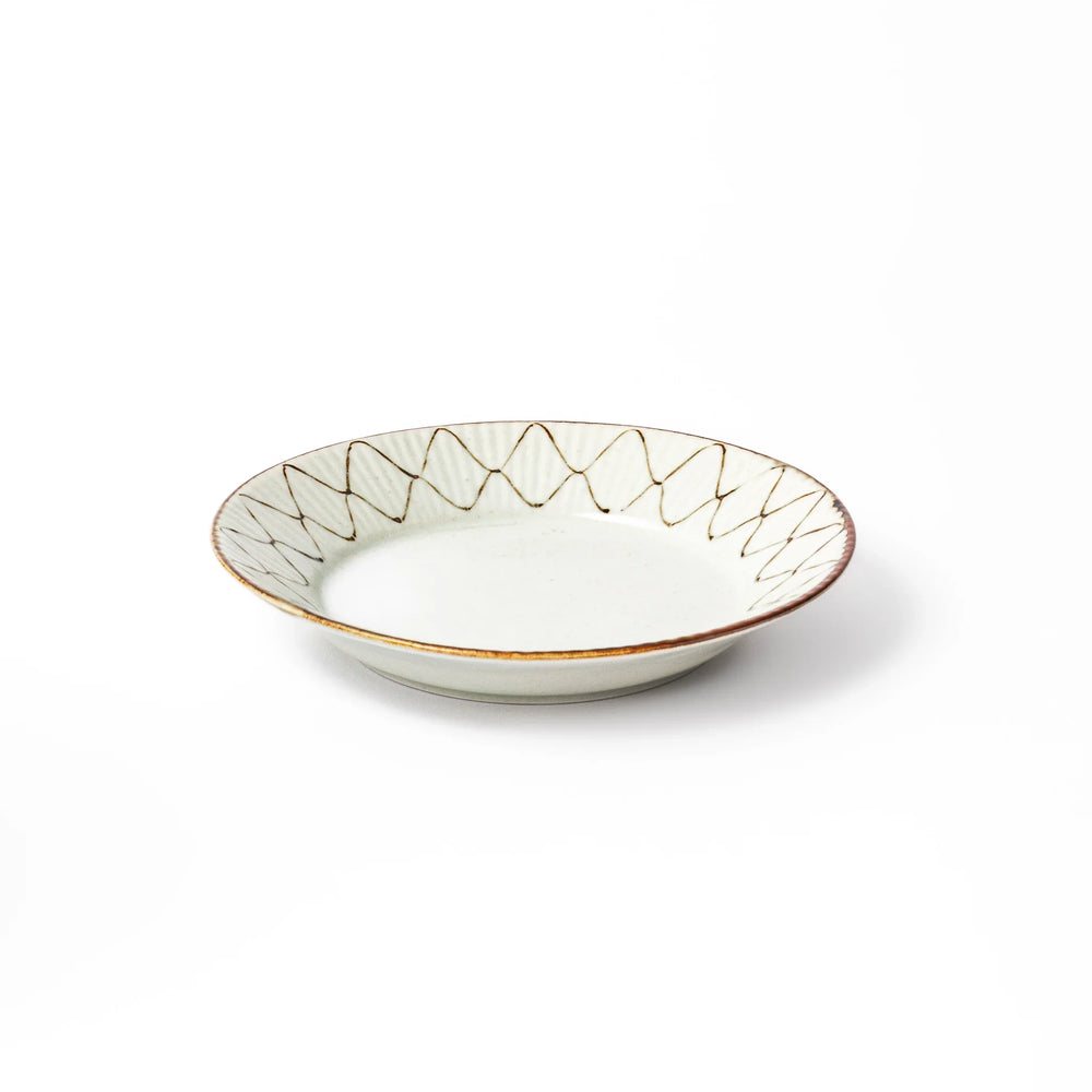 Rustic Diamond Weave Dessert Plate - Image 3