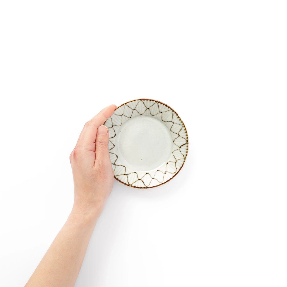 Rustic Diamond Weave Sauce Dish - Image 2