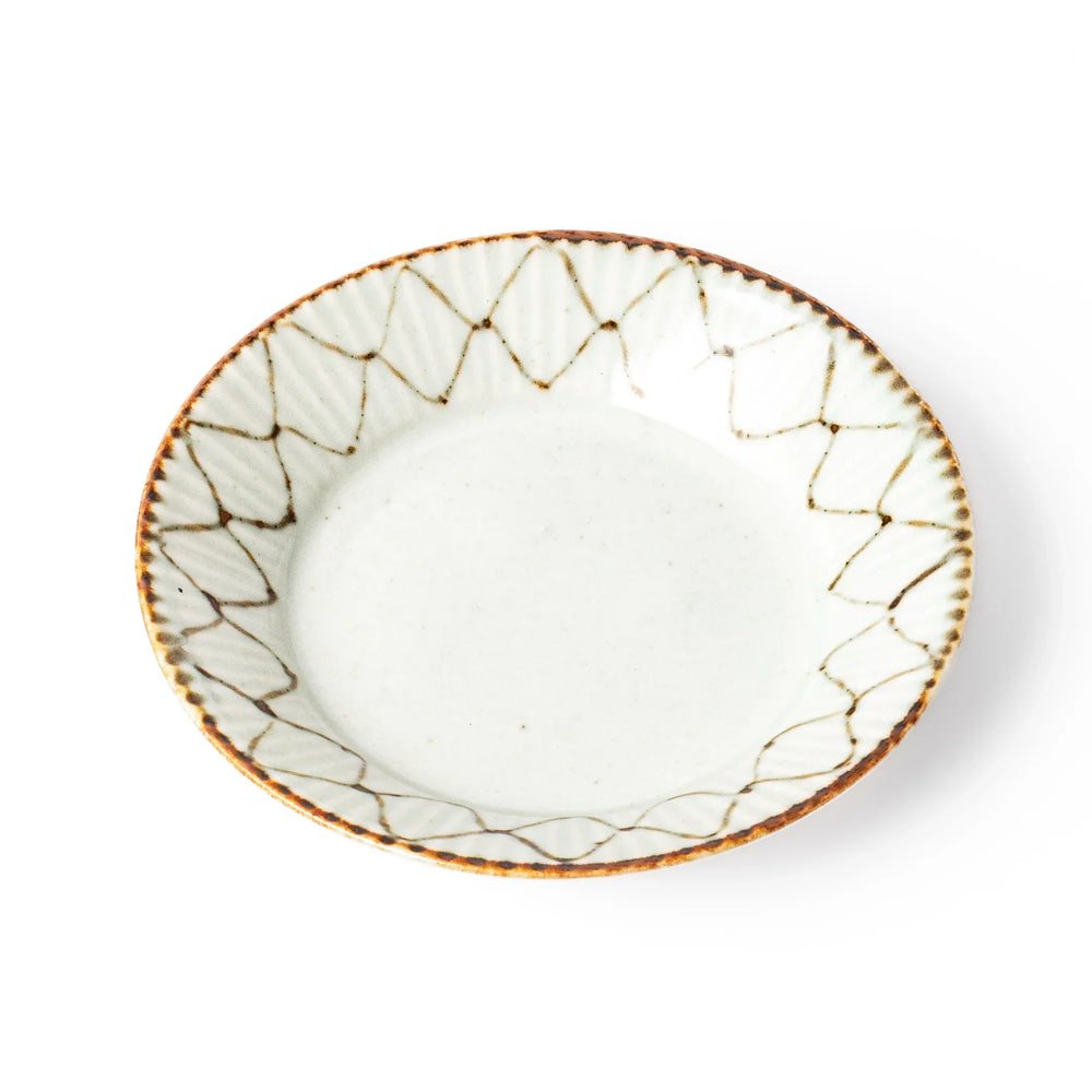 Rustic Diamond Weave Sauce Dish