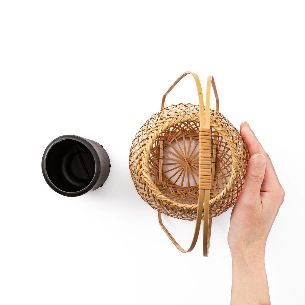 Japán bambusz ikebana váza - Image 3
