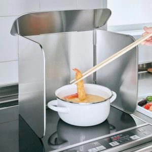Összecsukható rozsdamentes fröccsenésgátló