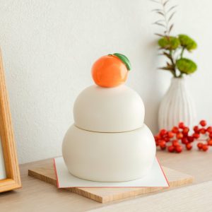 Kerámia kagami mochi emlékőrző doboz